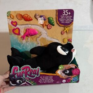 FurReal Black and White Orca Plush Toy